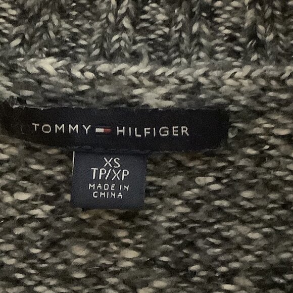 TOMMY HILFIGER HEATHERED ZIP UP CARDIGAN - Picture 4 of 5